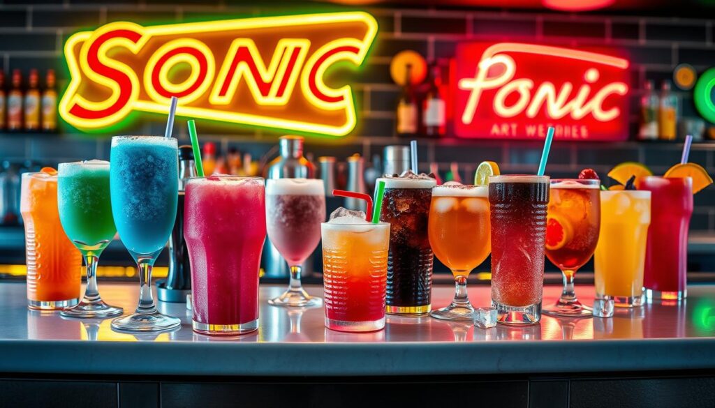 Sonic Happy Hour Drinks Selection
